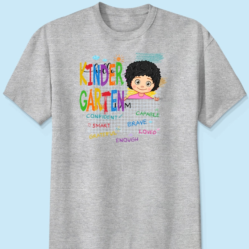 Personalized Gift For Grandson Back To School Affirmation Kid T Shirt 27516