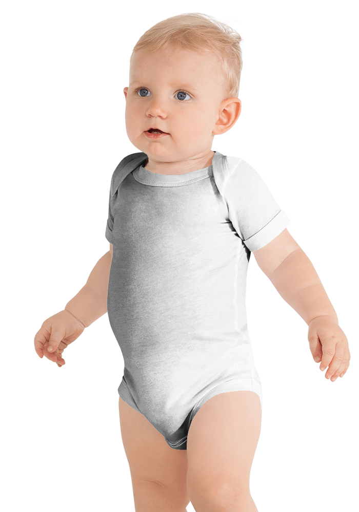 New_P_Baby Short Sleeve One Piece | Bella + Canvas 100B | DTG printing