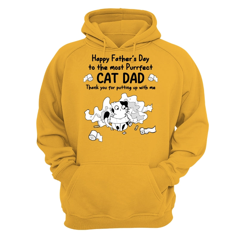 Happy Father‘s Day Toilet Paper Cats Personalized Shirt