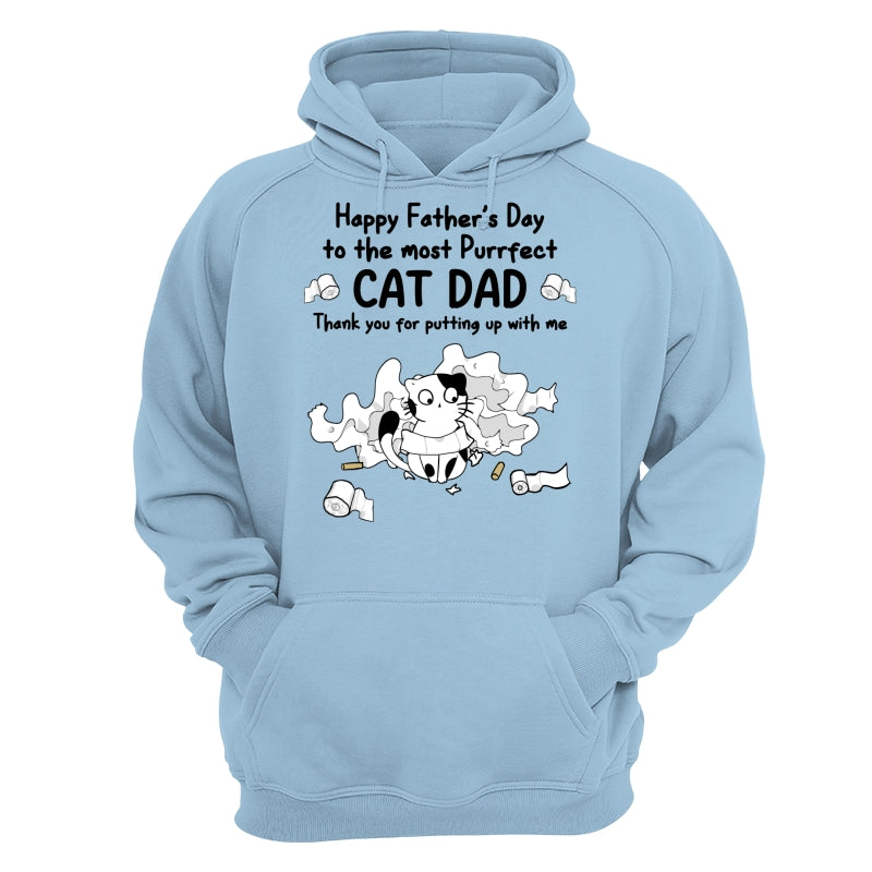 Happy Father‘s Day Toilet Paper Cats Personalized Shirt