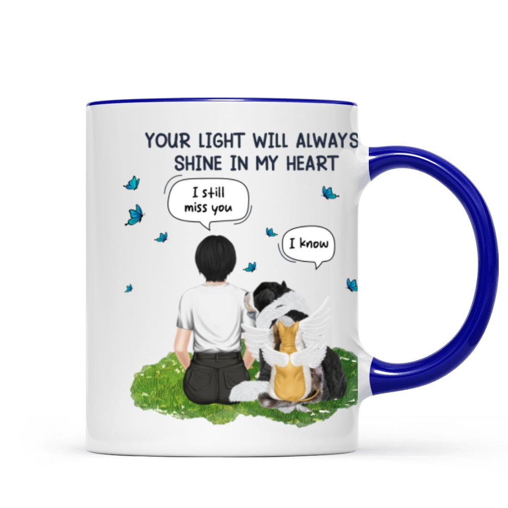My Heart Was Not Ready To Lose You - Personalized Custom Mason Jar Light