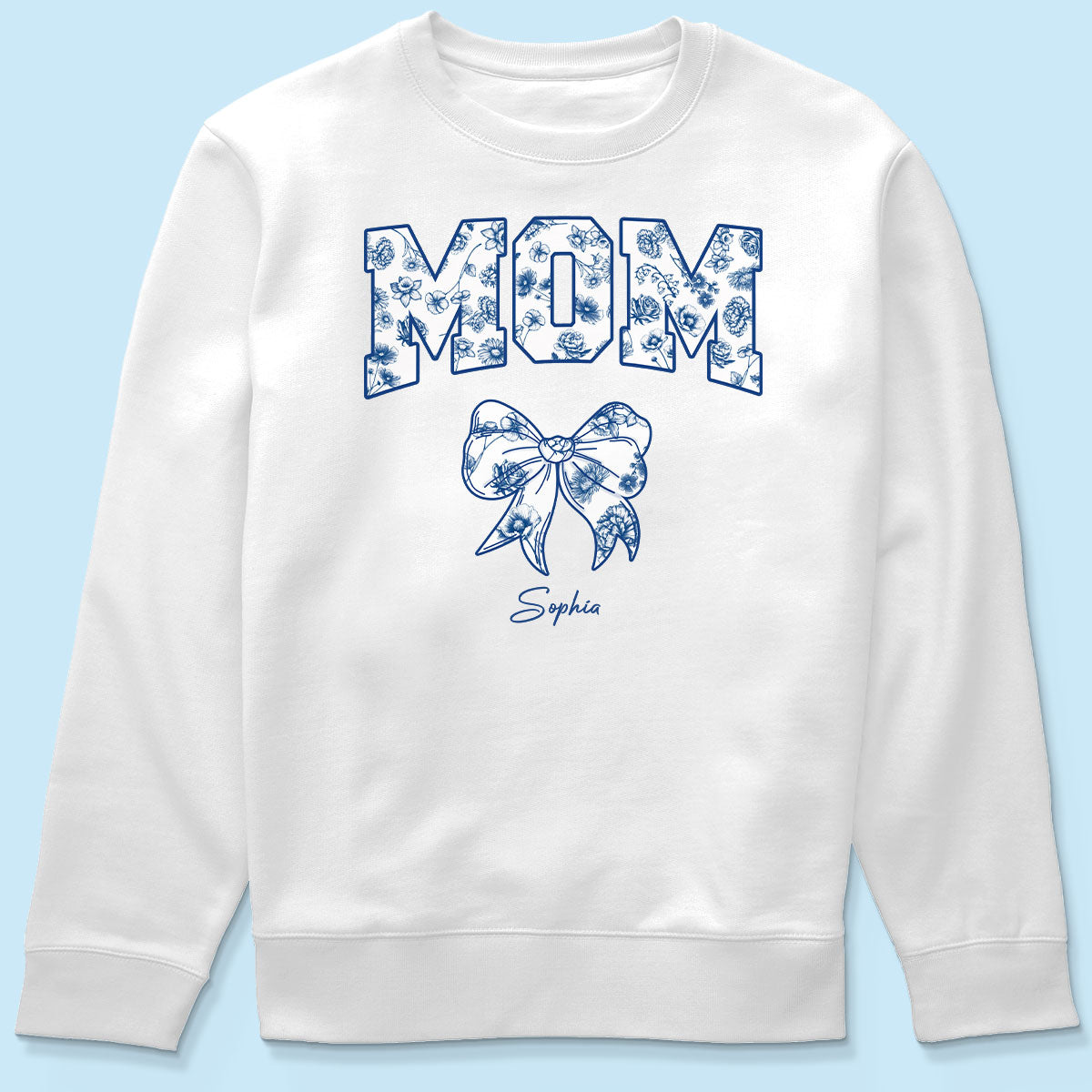Mom Mama Grandma Chinoiserie Coquette Personalized Shirt, Gift for mom, grandma