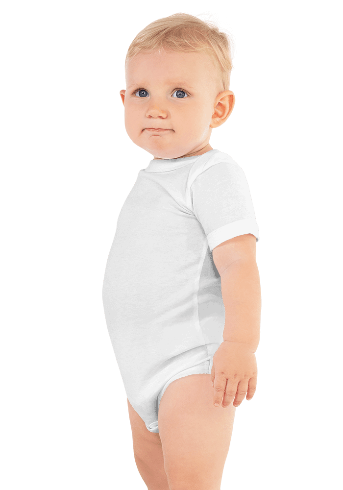 New_P_Baby Short Sleeve One Piece | Bella + Canvas 100B | DTG printing