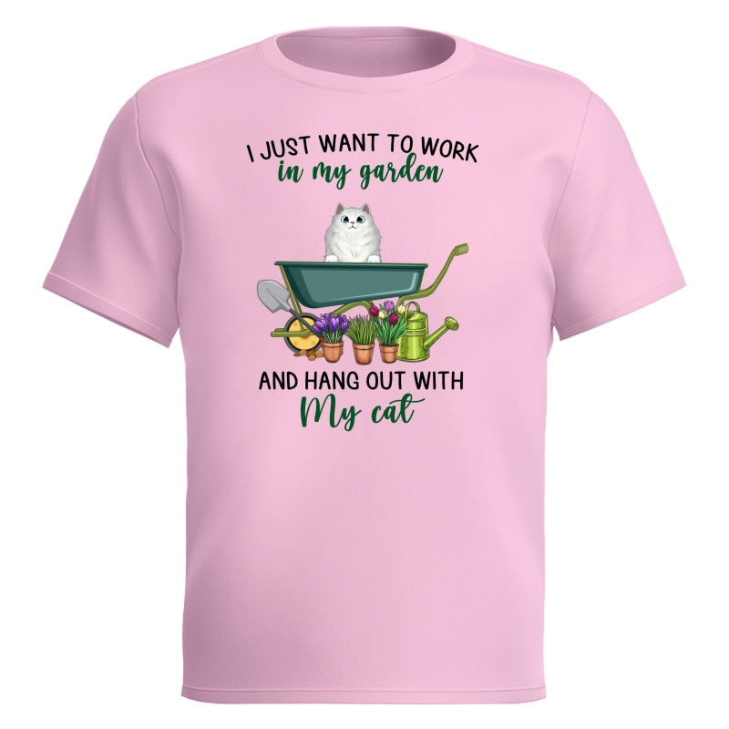Work In Garden And Hang Out With Fluffy Cats Personalized Shirt