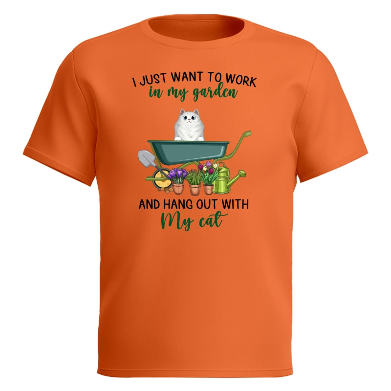 Work In Garden And Hang Out With Fluffy Cats Personalized Shirt