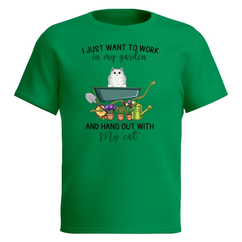 Work In Garden And Hang Out With Fluffy Cats Personalized Shirt