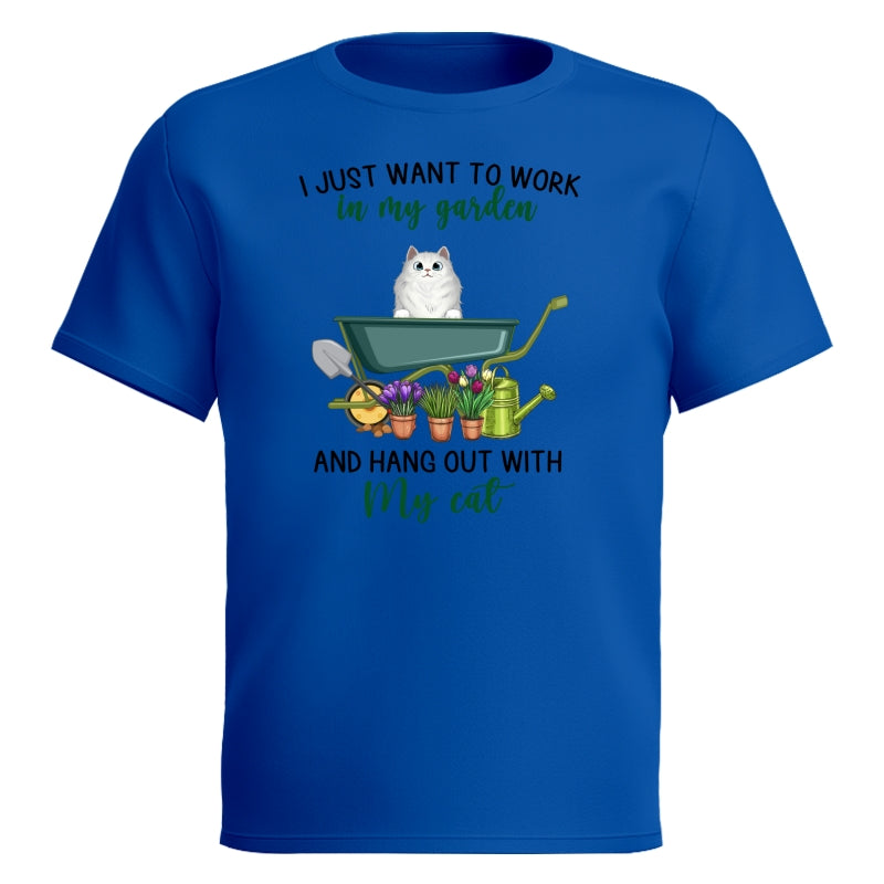 Work In Garden And Hang Out With Fluffy Cats Personalized Shirt