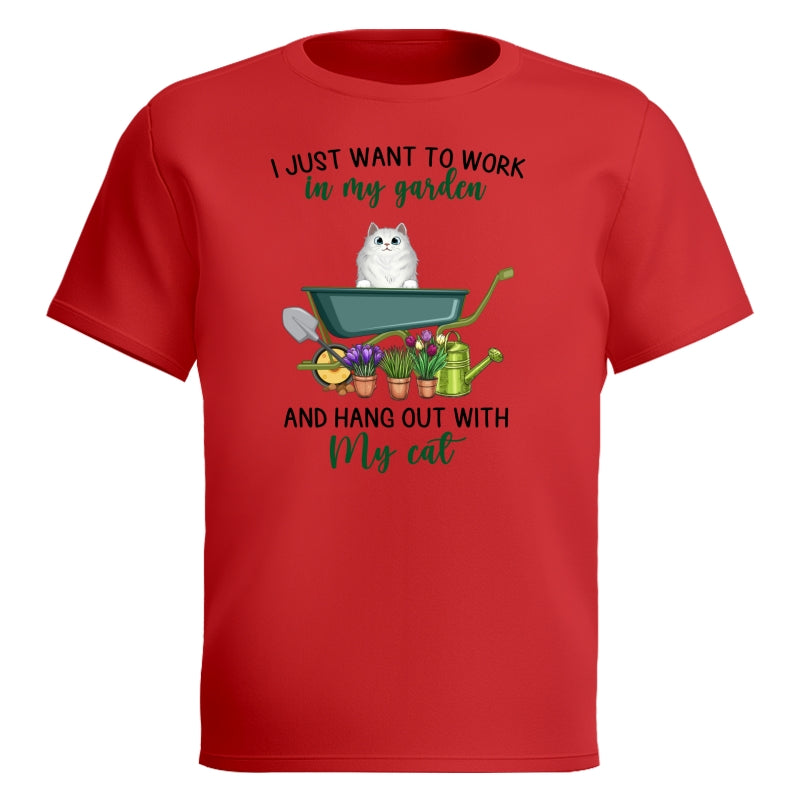 Work In Garden And Hang Out With Fluffy Cats Personalized Shirt