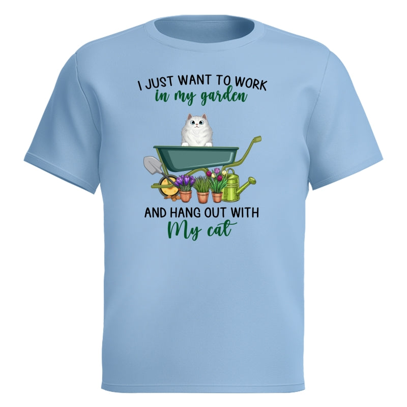Work In Garden And Hang Out With Fluffy Cats Personalized Shirt