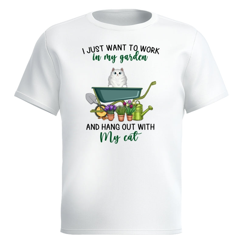 Work In Garden And Hang Out With Fluffy Cats Personalized Shirt