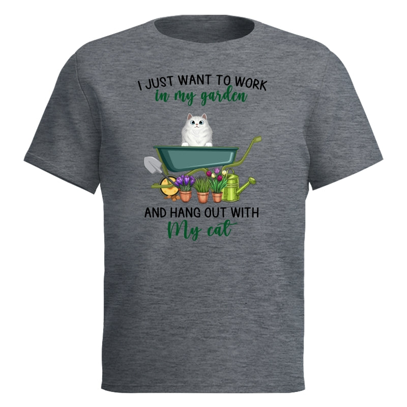 Work In Garden And Hang Out With Fluffy Cats Personalized Shirt