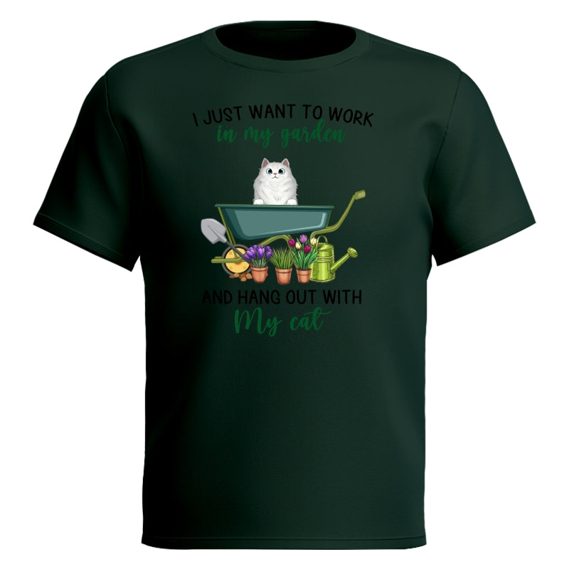 Work In Garden And Hang Out With Fluffy Cats Personalized Shirt