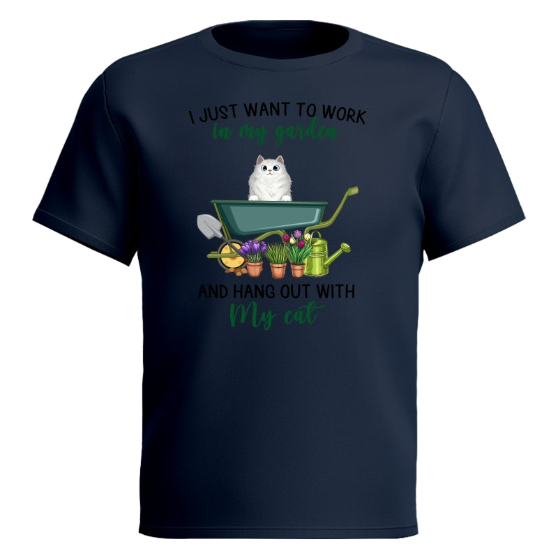 Work In Garden And Hang Out With Fluffy Cats Personalized Shirt