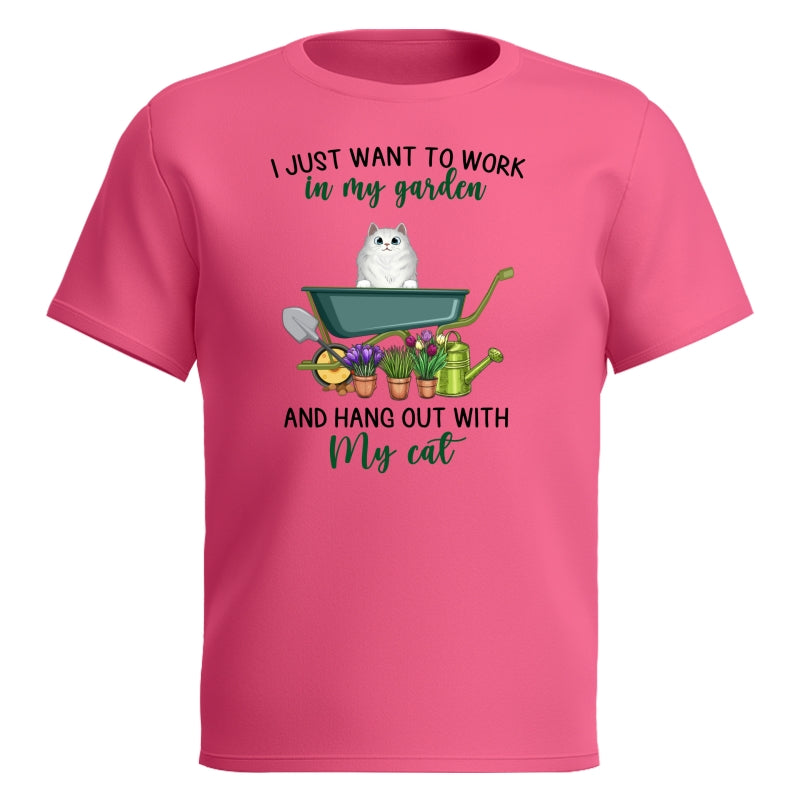 Work In Garden And Hang Out With Fluffy Cats Personalized Shirt