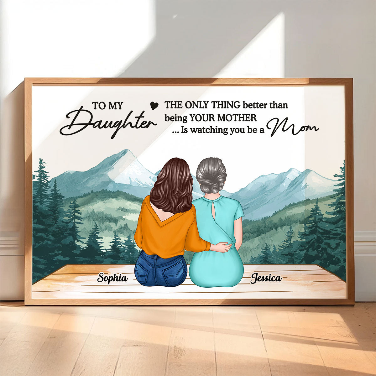 Beautiful Landscape To My Daughter From Mom Happy Mother's Day Personalized Poster, Gift For Daughter