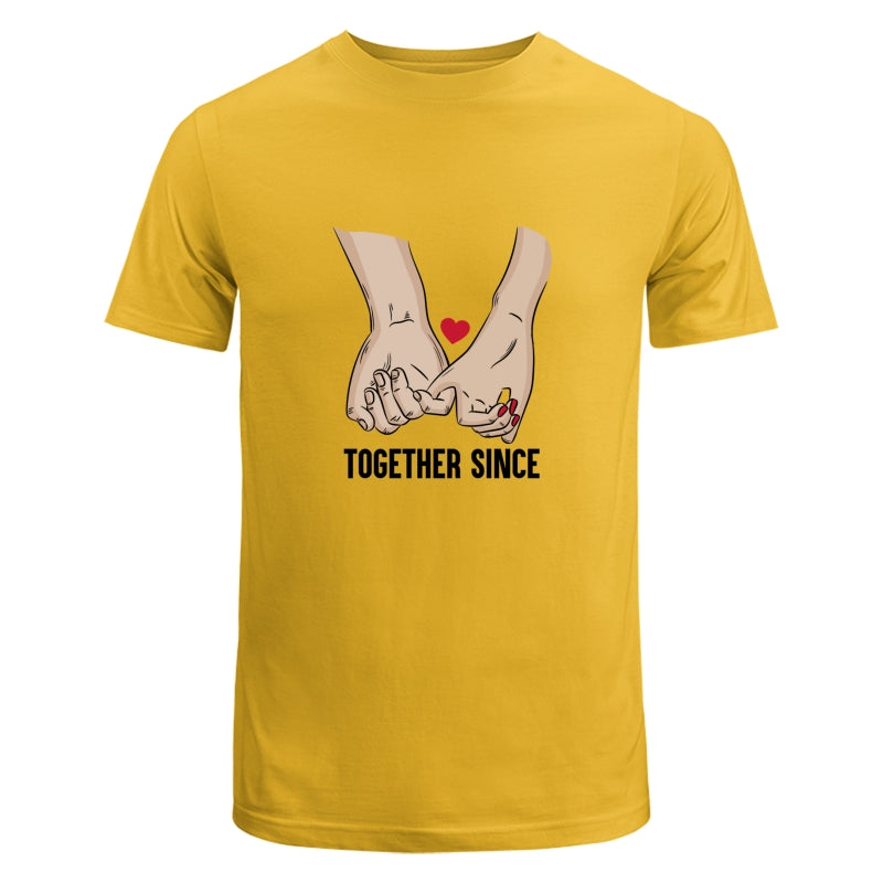 Couple Together Since Anniversary Gift For Her Gift For Him Couple Personalized Shirt