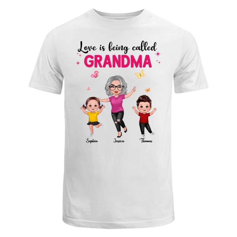 Happy Doll Grandma Grandkids Love Is Being Called Grandma Personalized Shirt