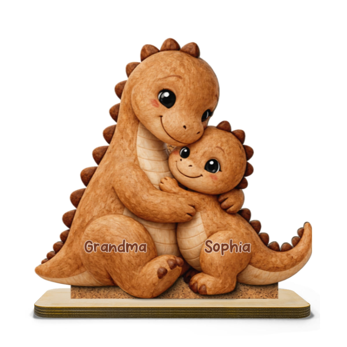 2-Layer Standing Wooden Plaque (đục layer dưới) - onboard