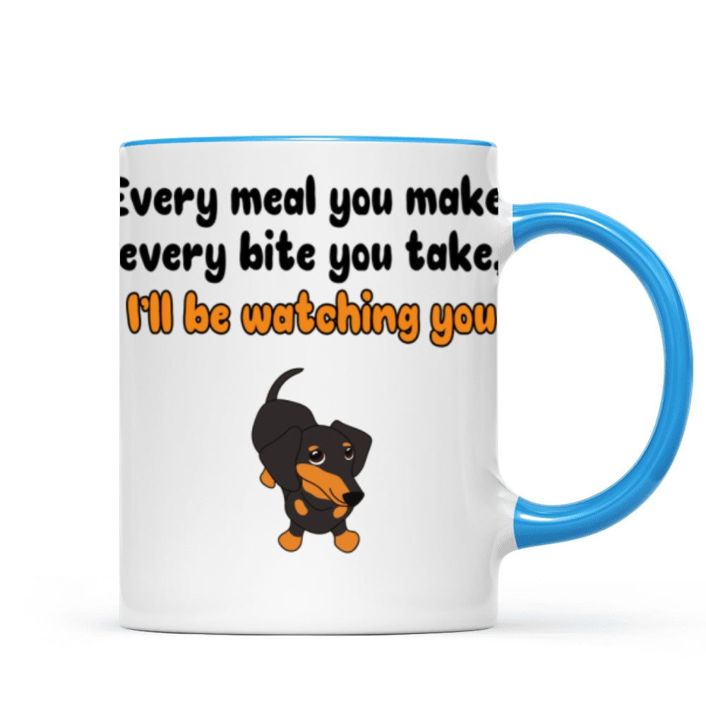Dachshund Dog Watching You Personalized Coffee Mug