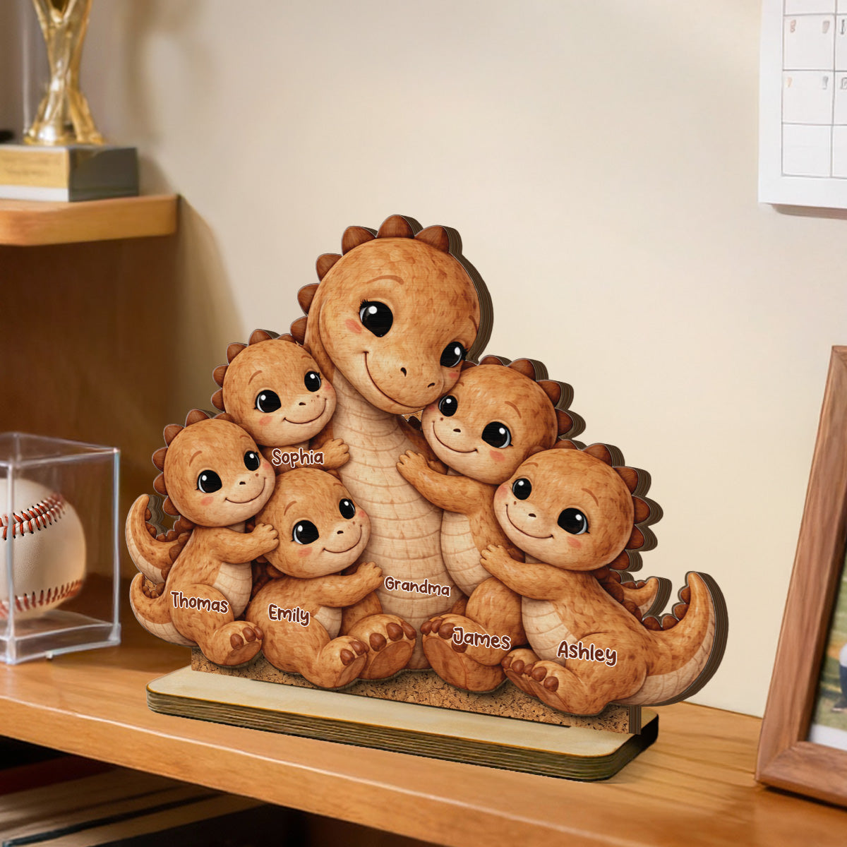 2-Layer Standing Wooden Plaque (đục layer dưới) - onboard