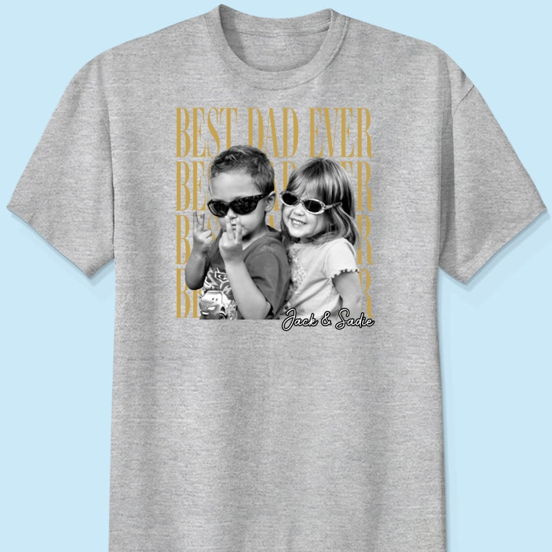 POD320260513252_Custom Dad Vintage Photo - Personalized Shirt - Father's Day Gift for Dad, Husband