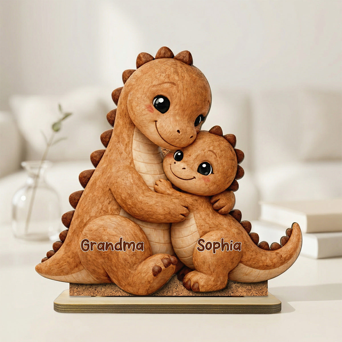 2-Layer Standing Wooden Plaque (đục layer dưới) - onboard