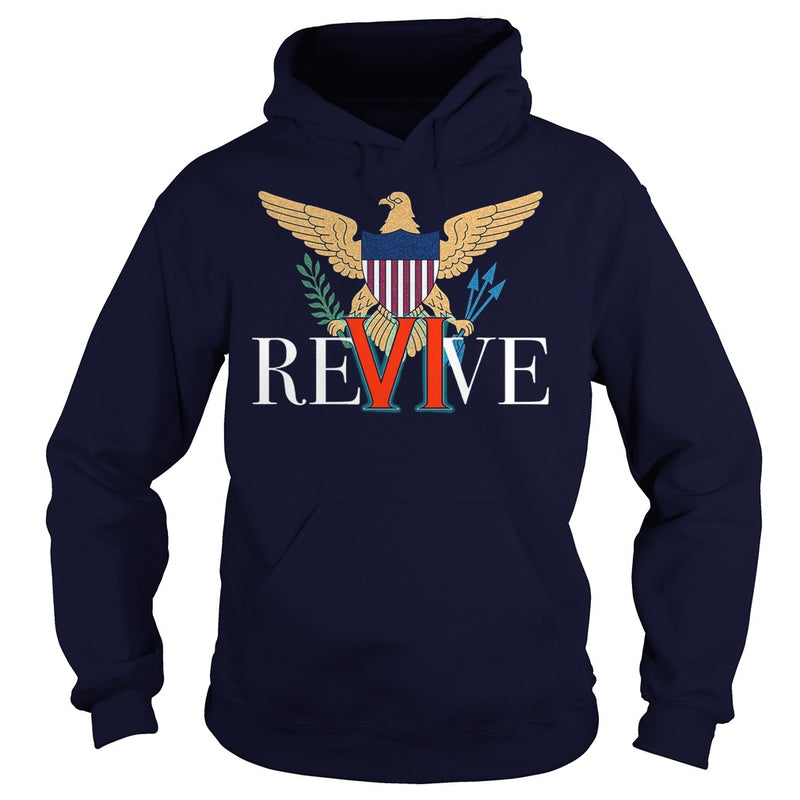 REVIVE THE VI US VIRGIN ISLANDS STRONG T-SHIRT
