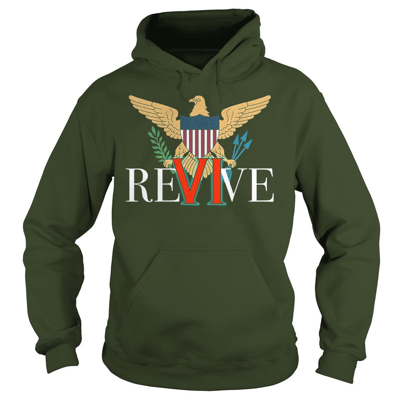 REVIVE THE VI US VIRGIN ISLANDS STRONG T-SHIRT