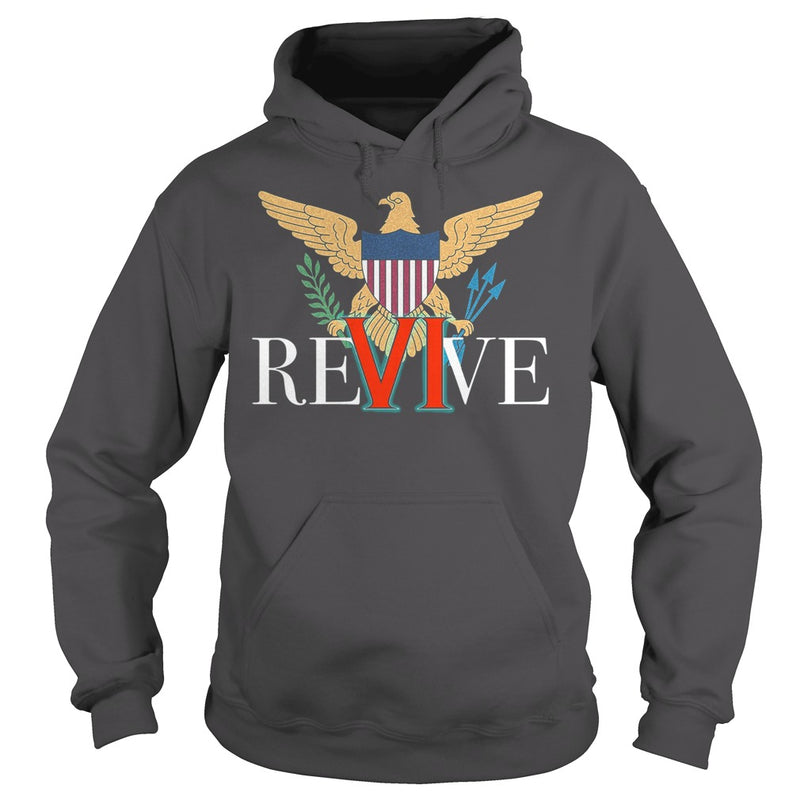 REVIVE THE VI US VIRGIN ISLANDS STRONG T-SHIRT