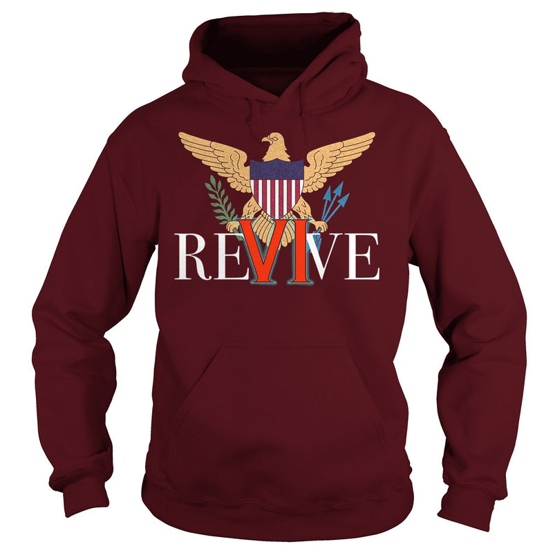 REVIVE THE VI US VIRGIN ISLANDS STRONG T-SHIRT