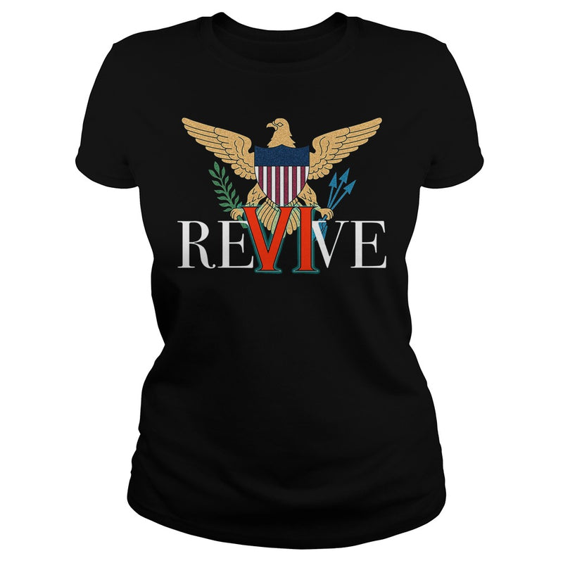 REVIVE THE VI US VIRGIN ISLANDS STRONG T-SHIRT