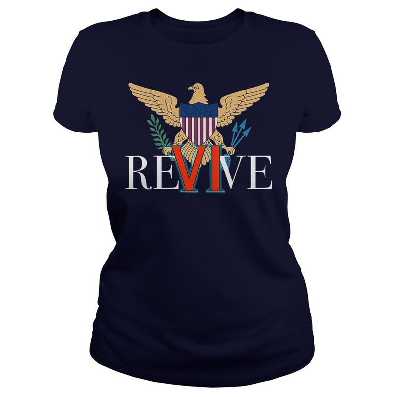 REVIVE THE VI US VIRGIN ISLANDS STRONG T-SHIRT