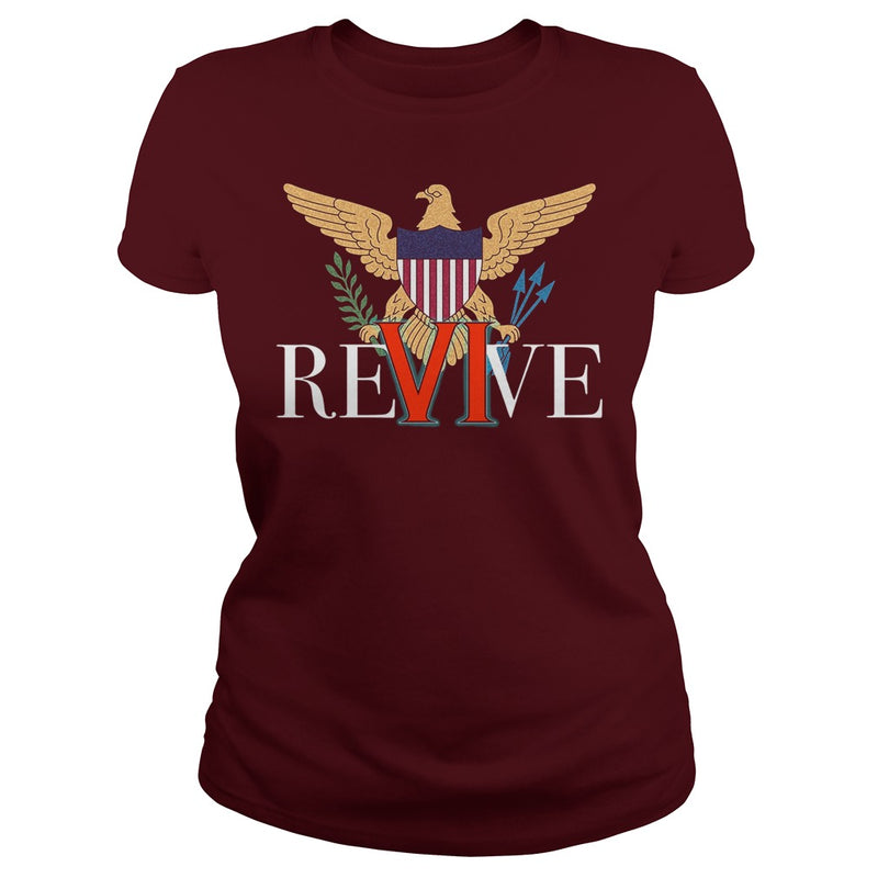 REVIVE THE VI US VIRGIN ISLANDS STRONG T-SHIRT