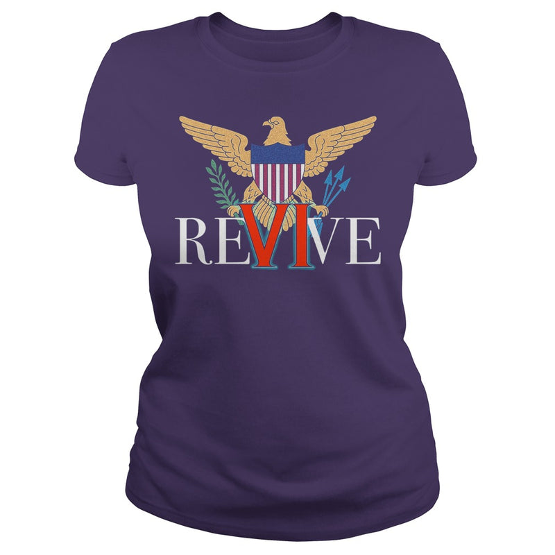 REVIVE THE VI US VIRGIN ISLANDS STRONG T-SHIRT