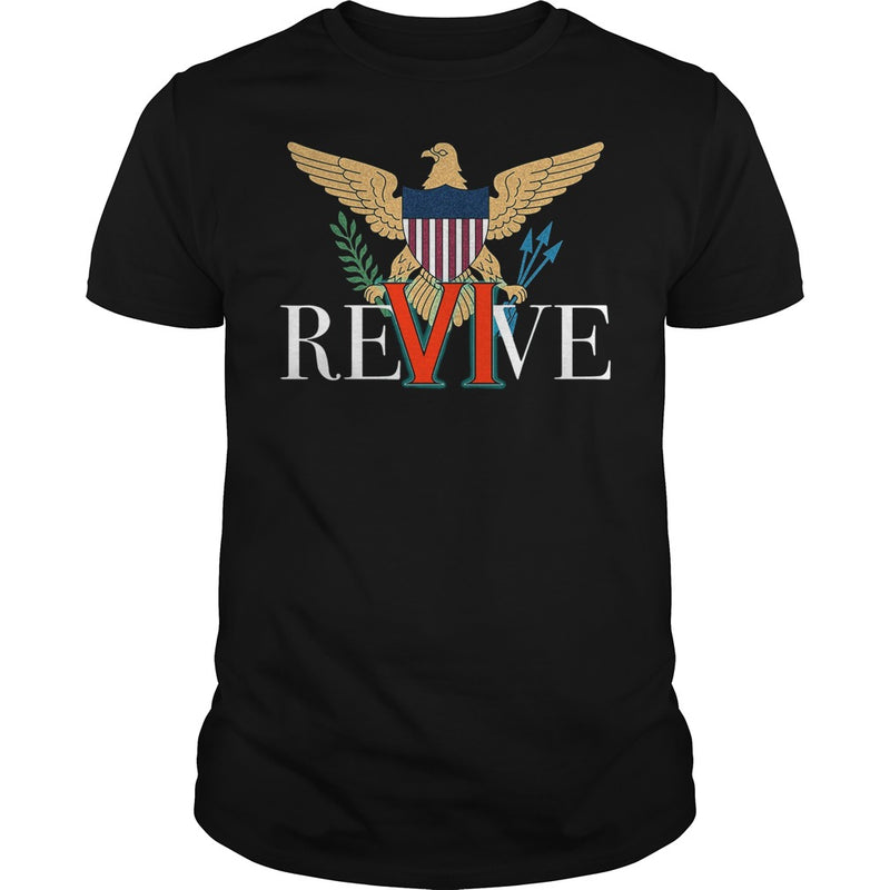 REVIVE THE VI US VIRGIN ISLANDS STRONG T-SHIRT