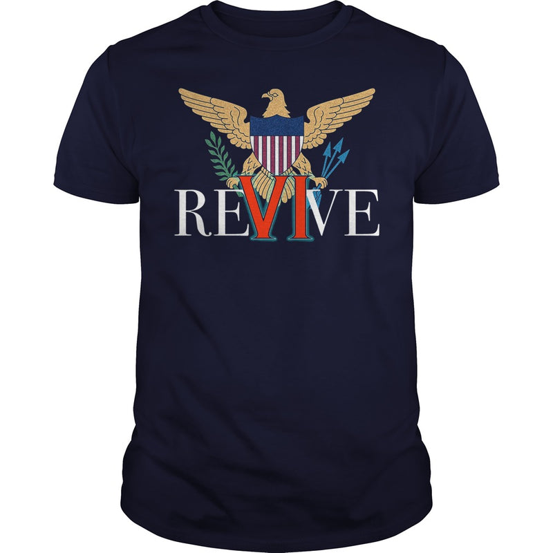 REVIVE THE VI US VIRGIN ISLANDS STRONG T-SHIRT