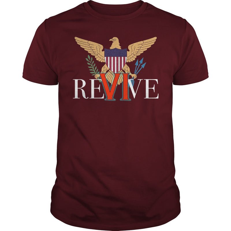 REVIVE THE VI US VIRGIN ISLANDS STRONG T-SHIRT