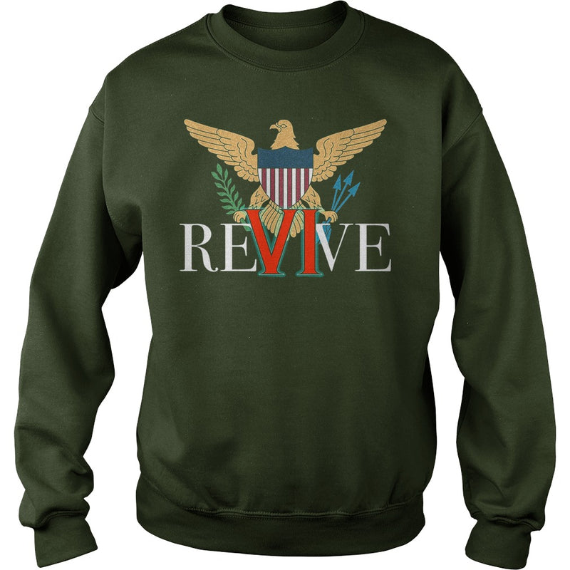 REVIVE THE VI US VIRGIN ISLANDS STRONG T-SHIRT
