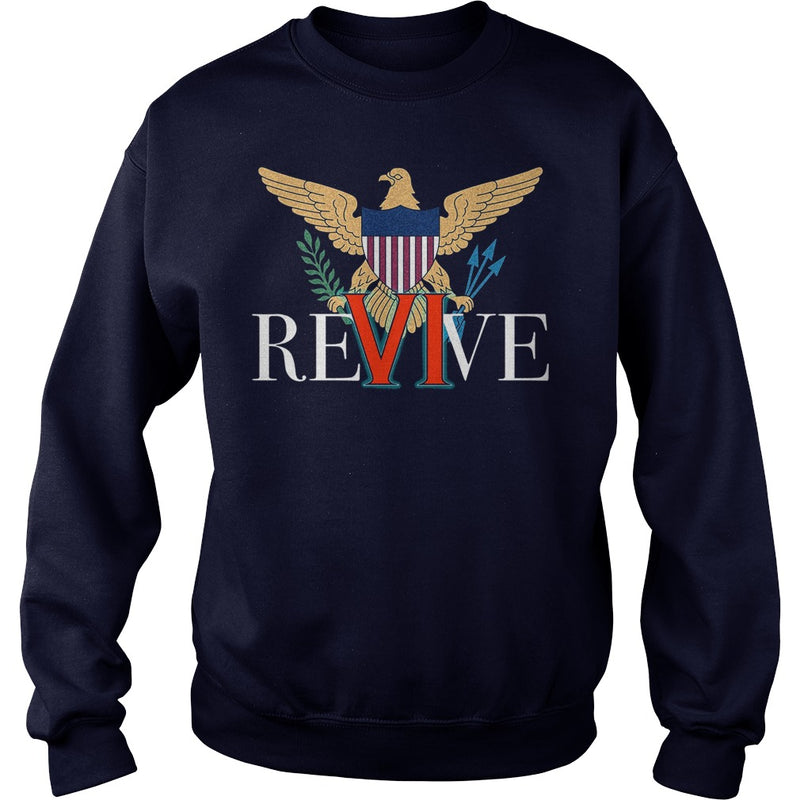 REVIVE THE VI US VIRGIN ISLANDS STRONG T-SHIRT