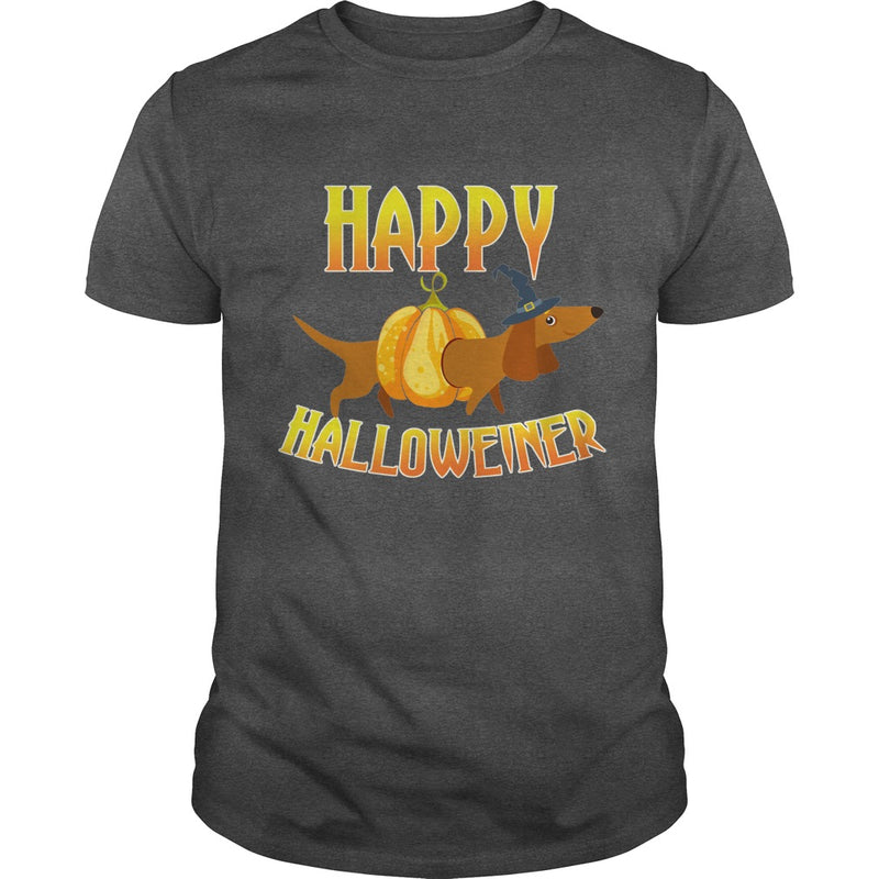 HAPPY HALLOWEINER T-SHIRT DACHSHUND HALLOWEEN DOG LOVER GIFT