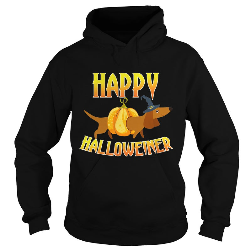 HAPPY HALLOWEINER T-SHIRT DACHSHUND HALLOWEEN DOG LOVER GIFT