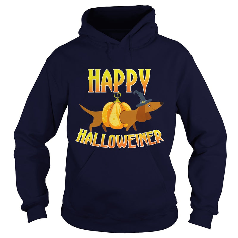 HAPPY HALLOWEINER T-SHIRT DACHSHUND HALLOWEEN DOG LOVER GIFT