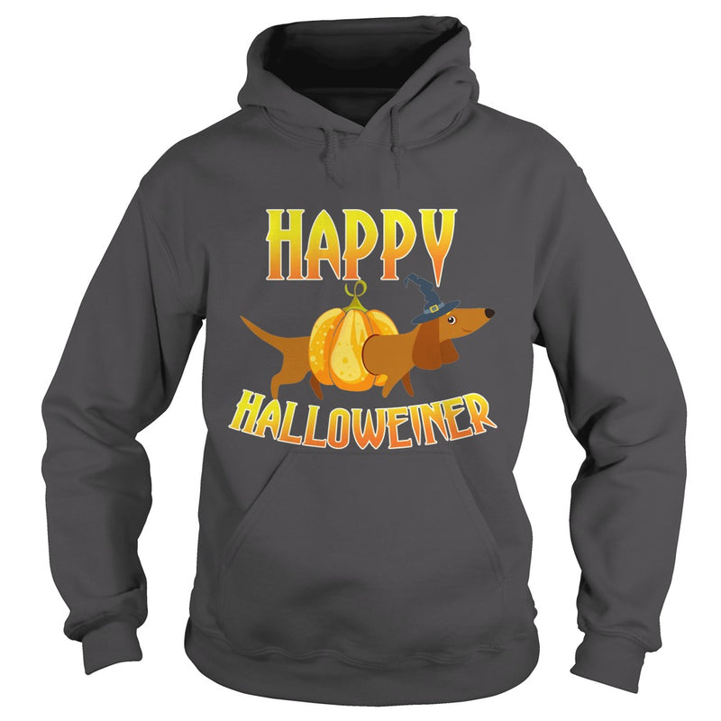 HAPPY HALLOWEINER T-SHIRT DACHSHUND HALLOWEEN DOG LOVER GIFT