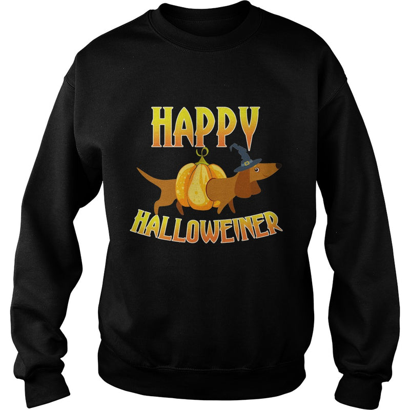 HAPPY HALLOWEINER T-SHIRT DACHSHUND HALLOWEEN DOG LOVER GIFT