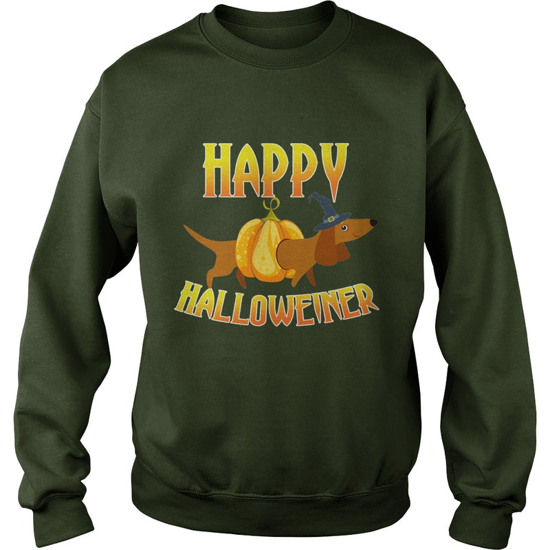 HAPPY HALLOWEINER T-SHIRT DACHSHUND HALLOWEEN DOG LOVER GIFT