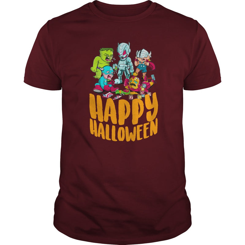 HAPPY HALLOWEEN T SHIRT SUPER HERO FUNNY HALLOWEEN T SHIRT