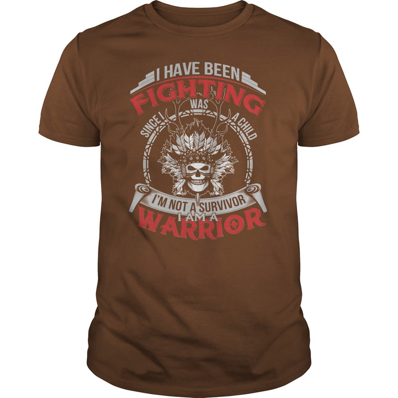 NATIVE AMERICAN  IM NOT A SURVIVOR - I AM A WARRIOR T SHIRT