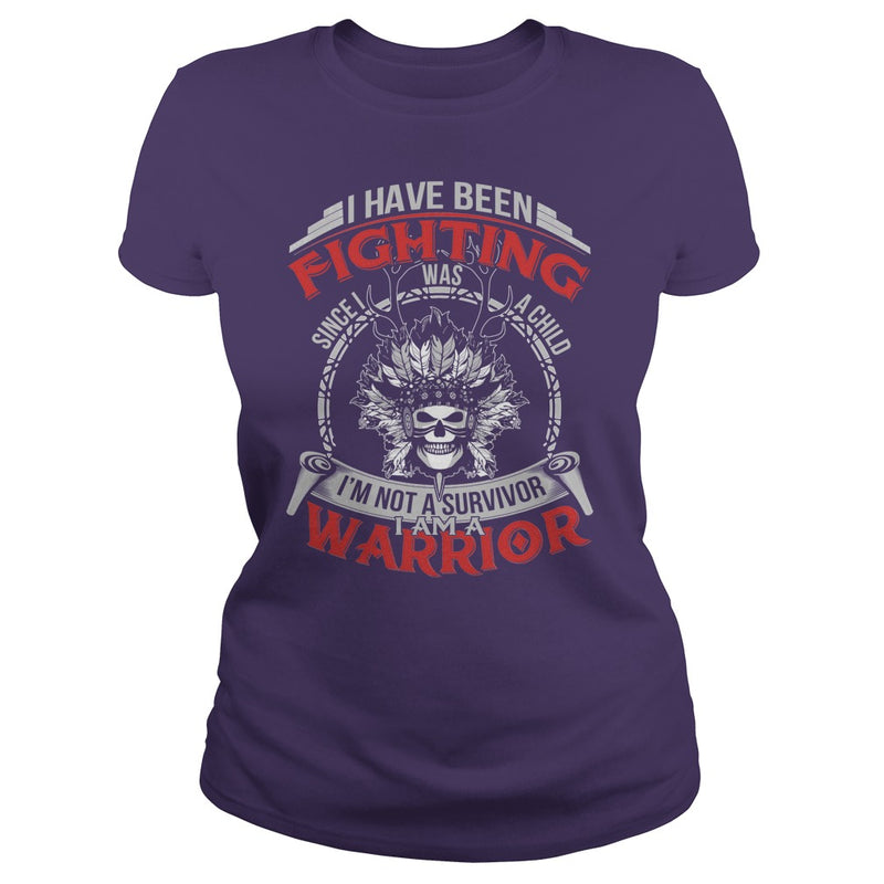 NATIVE AMERICAN  IM NOT A SURVIVOR - I AM A WARRIOR T SHIRT