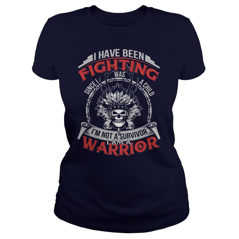 NATIVE AMERICAN  IM NOT A SURVIVOR - I AM A WARRIOR T SHIRT