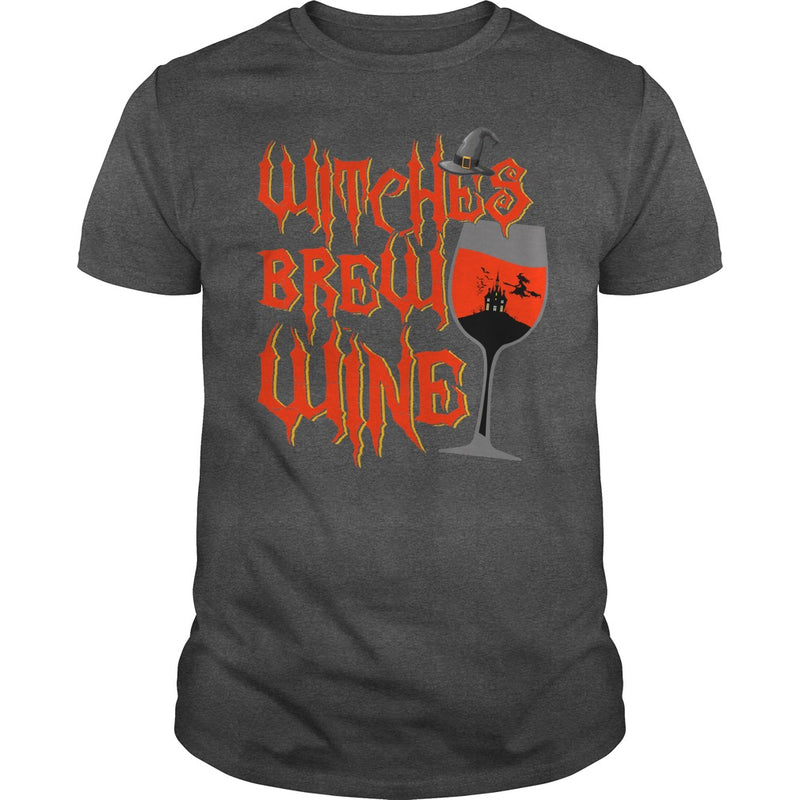 WITCHES BREW WINE T SHIRT FUNNY HALLOWEEN DRINKING